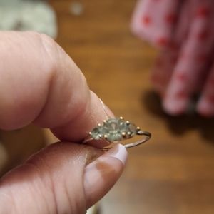 Sterling silver engagement ring